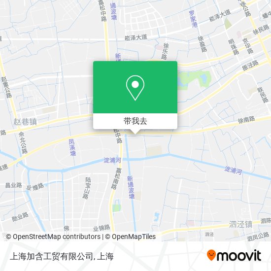 上海加含工贸有限公司地图