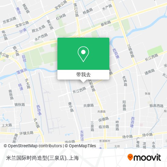 米兰国际时尚造型(三泉店)地图