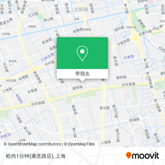 欧尚1分钟(康意路店)地图