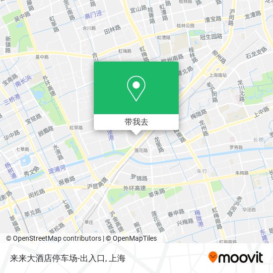 来来大酒店停车场-出入口地图