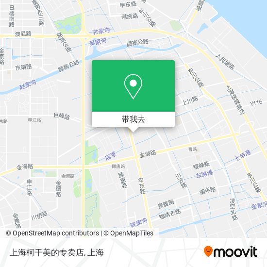 上海柯干美的专卖店地图