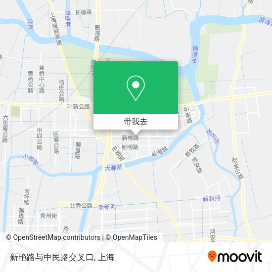 新艳路与中民路交叉口地图