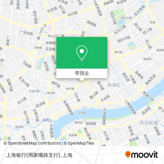 上海银行(周家嘴路支行)地图