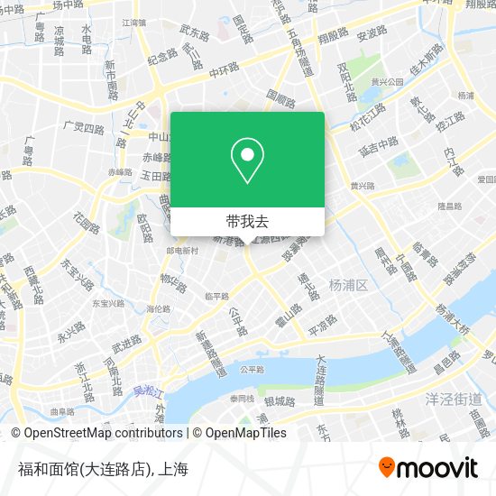 福和面馆(大连路店)地图