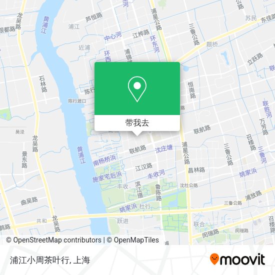 浦江小周茶叶行地图