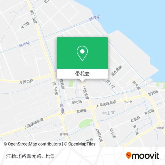 江杨北路四元路地图