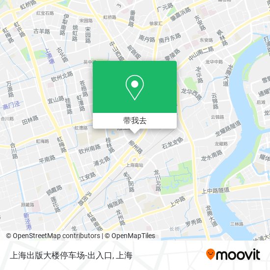 上海出版大楼停车场-出入口地图