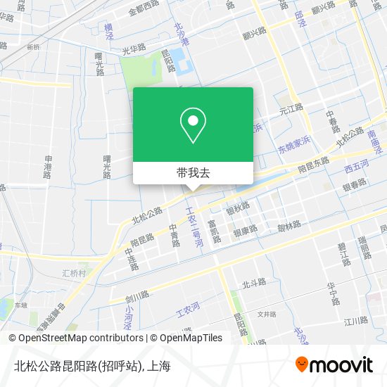 北松公路昆阳路(招呼站)地图