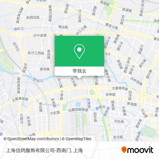 上海信鸽服饰有限公司-西南门地图