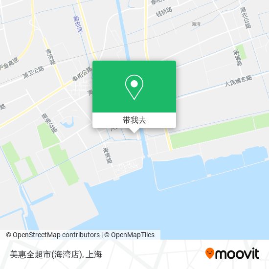美惠全超市(海湾店)地图
