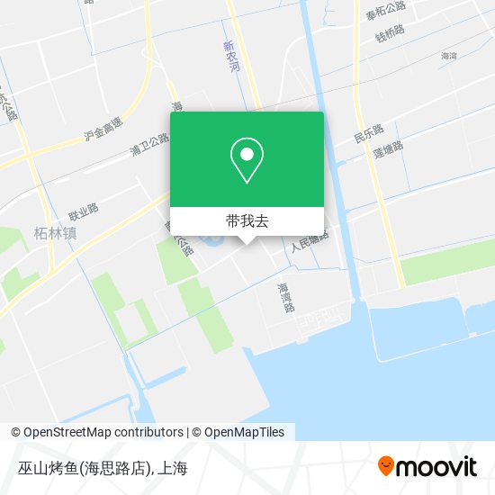 巫山烤鱼(海思路店)地图