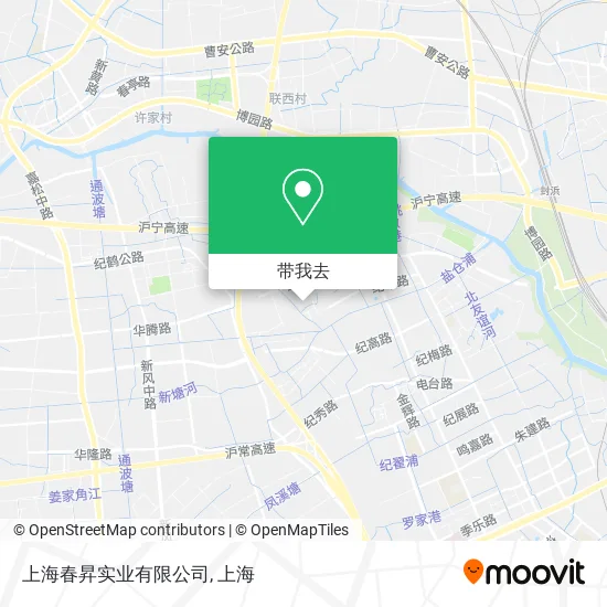 上海春昇实业有限公司地图