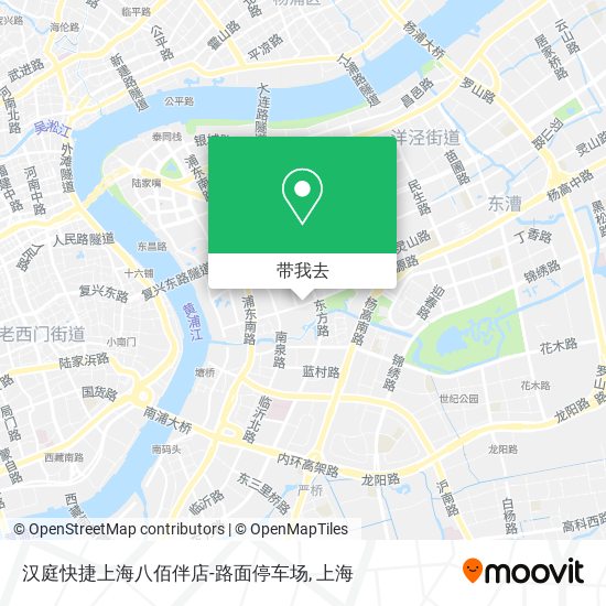 汉庭快捷上海八佰伴店-路面停车场地图