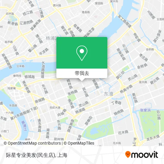 际星专业美发(民生店)地图