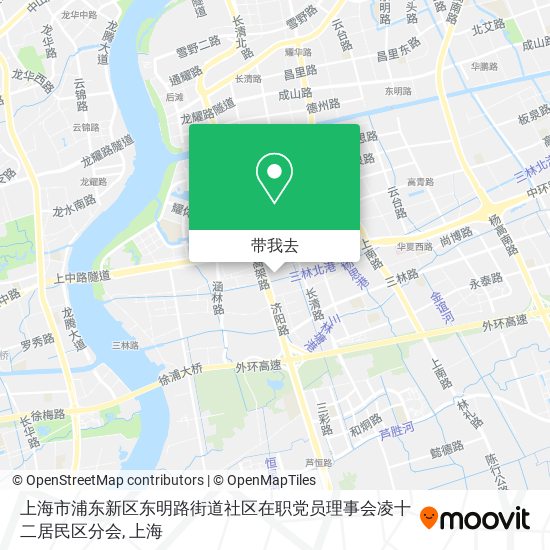 上海市浦东新区东明路街道社区在职党员理事会凌十二居民区分会地图