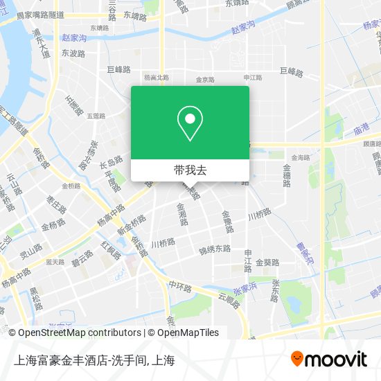 上海富豪金丰酒店-洗手间地图