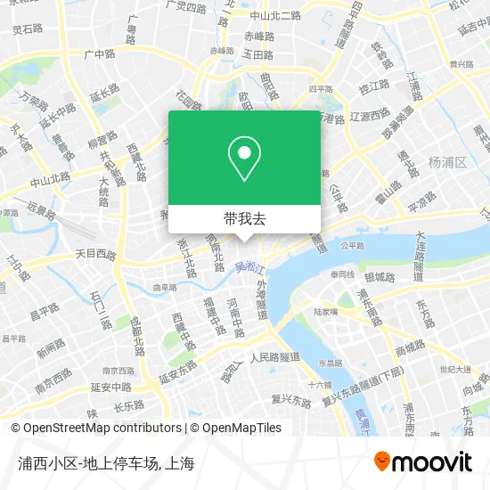 浦西小区-地上停车场地图