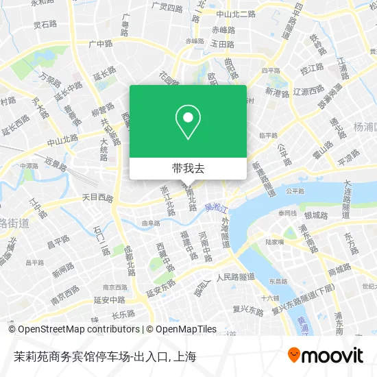 茉莉苑商务宾馆停车场-出入口地图