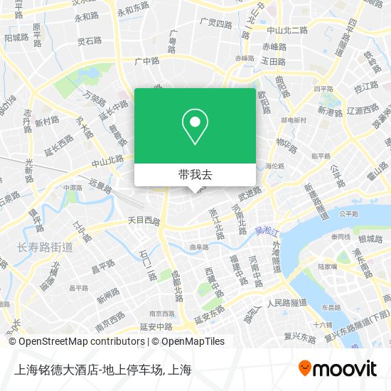 上海铭德大酒店-地上停车场地图