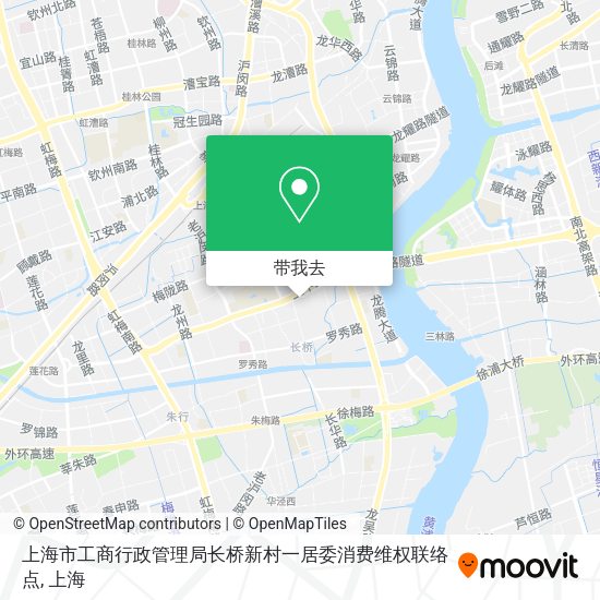 上海市工商行政管理局长桥新村一居委消费维权联络点地图
