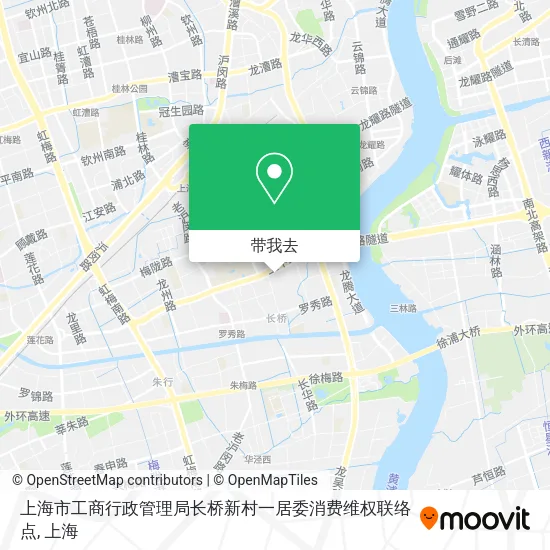 上海市工商行政管理局长桥新村一居委消费维权联络点地图