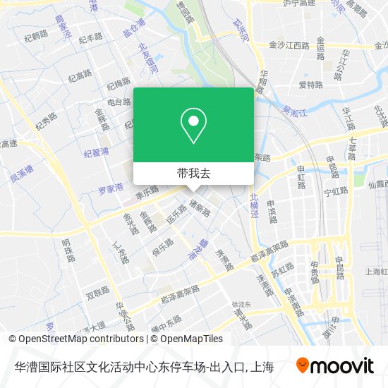 华漕国际社区文化活动中心东停车场-出入口地图