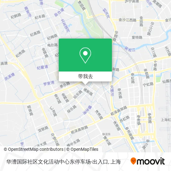 华漕国际社区文化活动中心东停车场-出入口地图