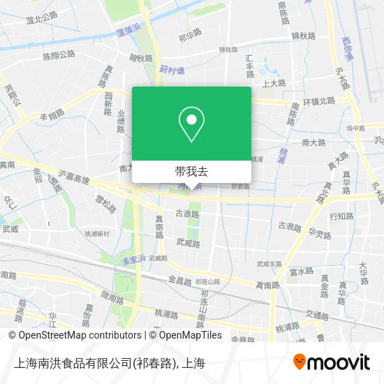 上海南洪食品有限公司(祁春路)地图