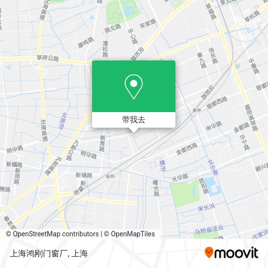 上海鸿刚门窗厂地图