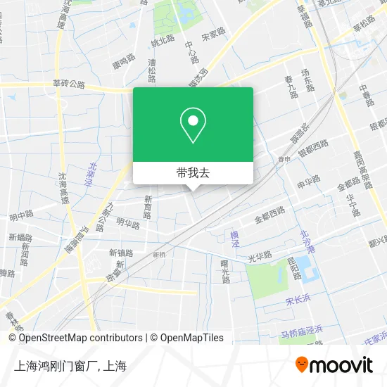 上海鸿刚门窗厂地图
