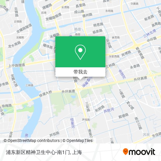 浦东新区精神卫生中心-南1门地图