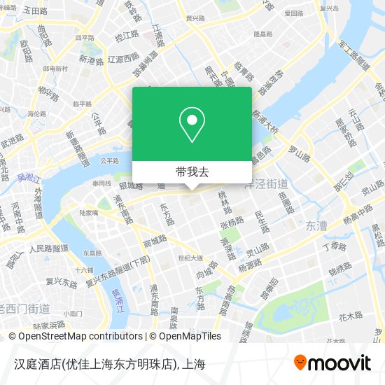 汉庭酒店(优佳上海东方明珠店)地图