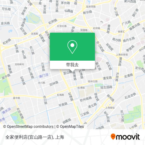 全家便利店(宜山路一店)地图