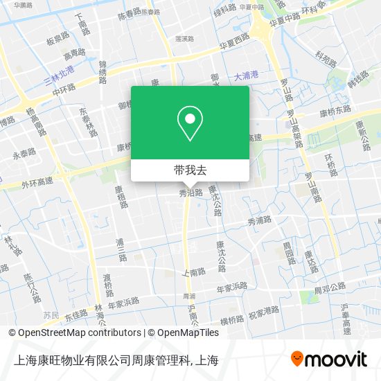 上海康旺物业有限公司周康管理科地图