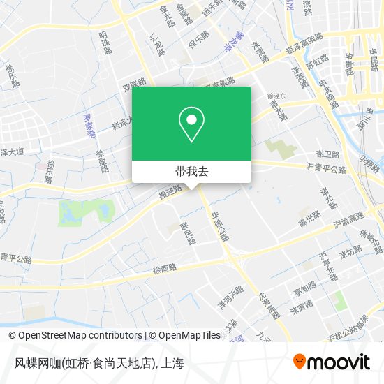 风蝶网咖(虹桥·食尚天地店)地图