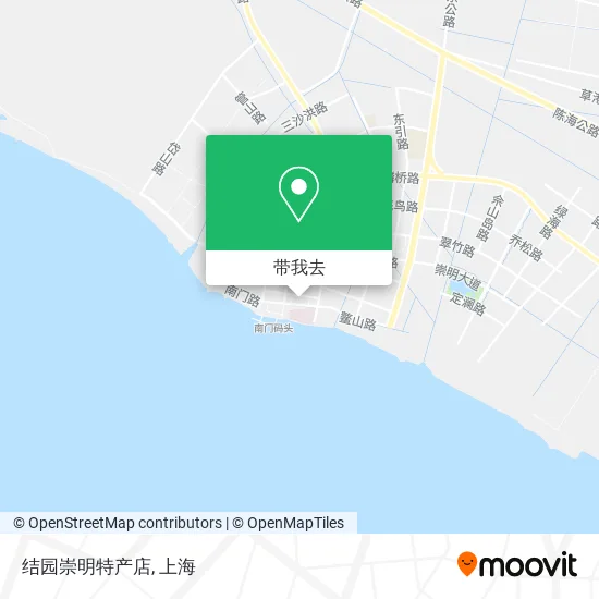 结园崇明特产店地图