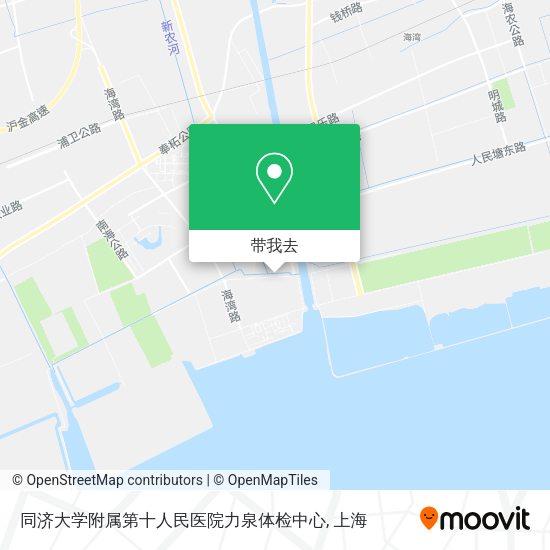 同济大学附属第十人民医院力泉体检中心地图