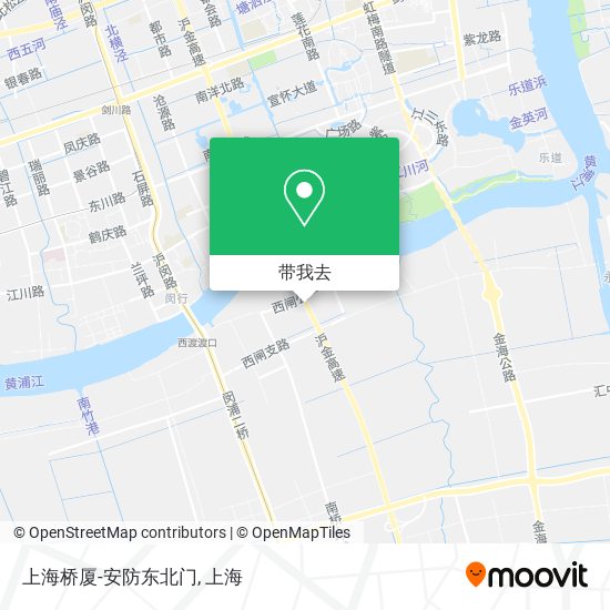 上海桥厦-安防东北门地图