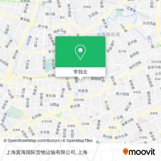 上海翼海国际货物运输有限公司地图
