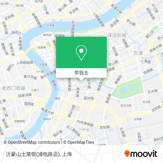 沂蒙山土菜馆(浦电路店)地图