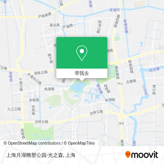 上海月湖雕塑公园-光之森地图
