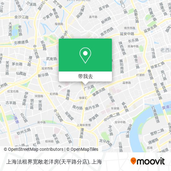 上海法租界宽敞老洋房(天平路分店)地图