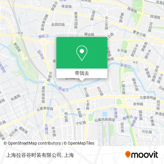 上海拉谷谷时装有限公司地图