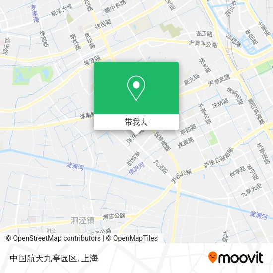 中国航天九亭园区地图