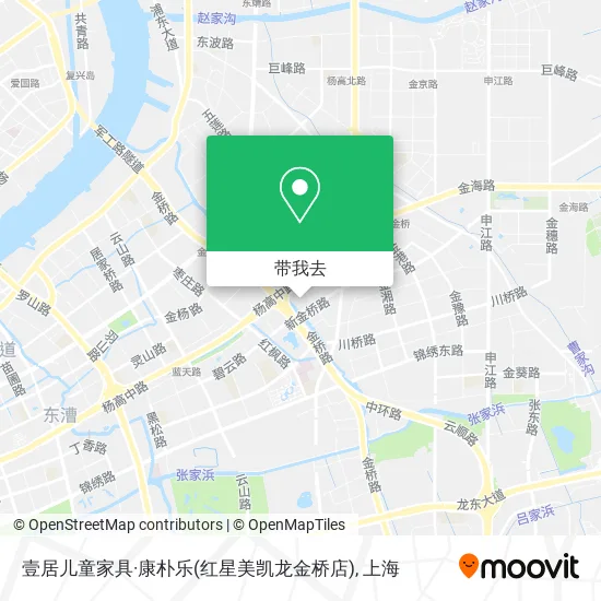壹居儿童家具·康朴乐(红星美凯龙金桥店)地图