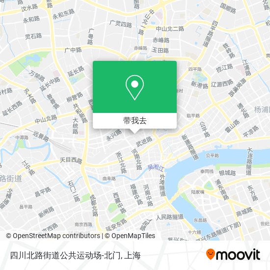 四川北路街道公共运动场-北门地图