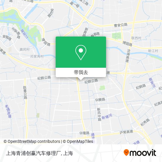 上海青浦创赢汽车修理厂地图