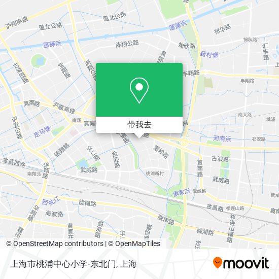 上海市桃浦中心小学-东北门地图