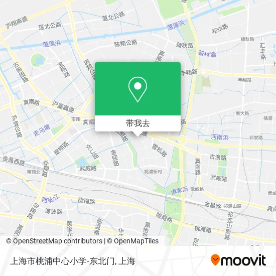 上海市桃浦中心小学-东北门地图