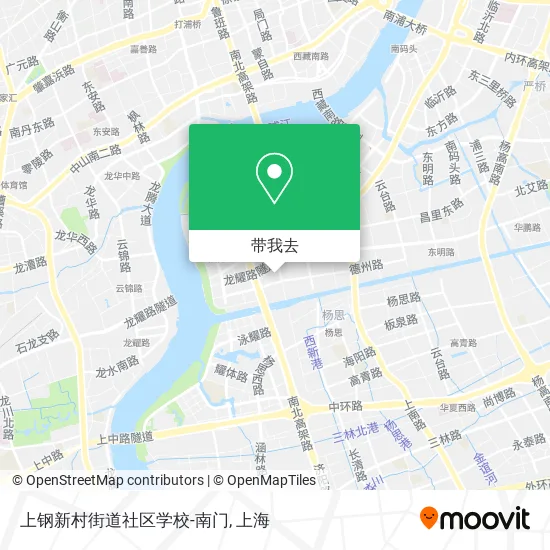 上钢新村街道社区学校-南门地图